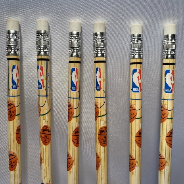 Basketball Court Pencils Lot Of 6 NBA Spalding eBay