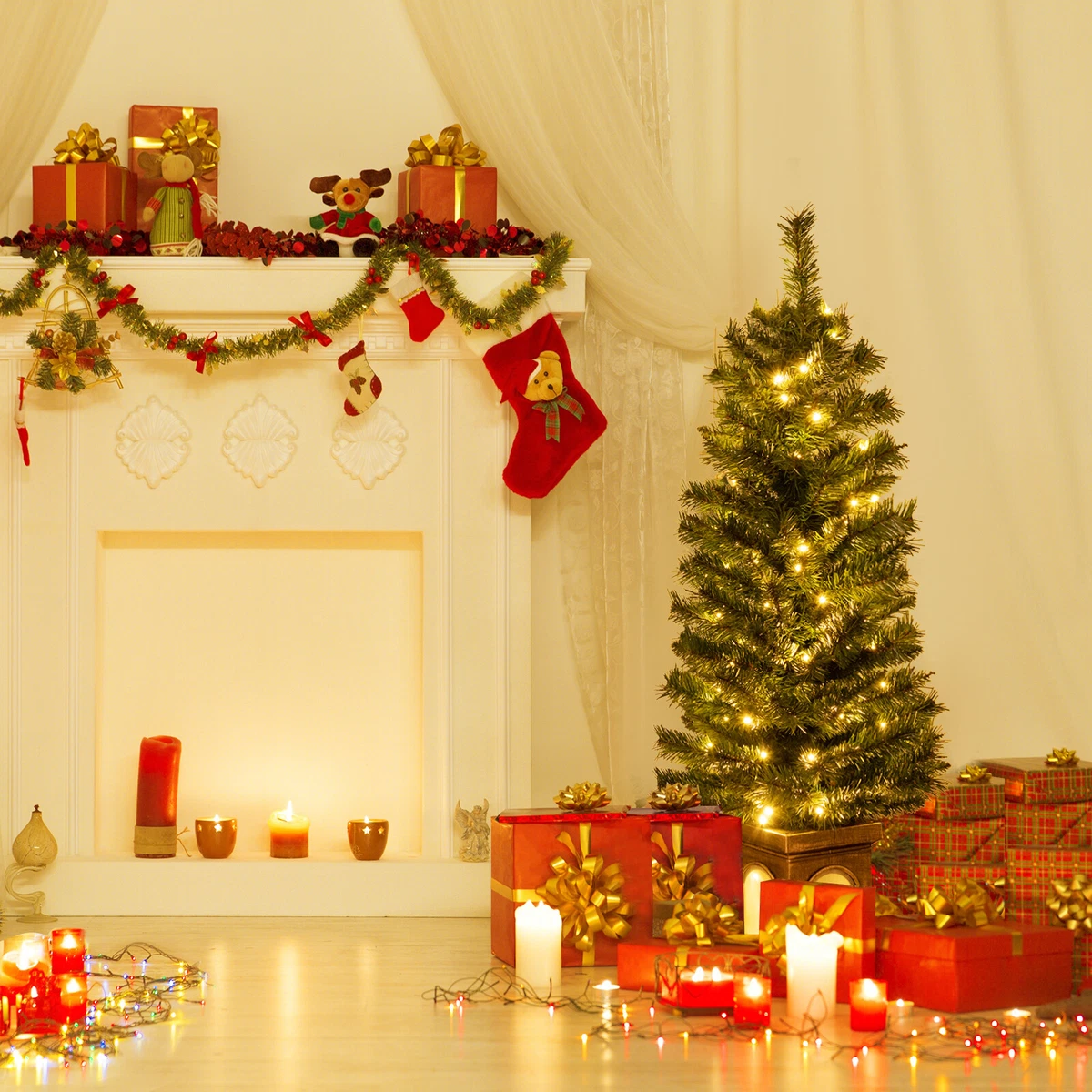4 foot clearance artificial trees