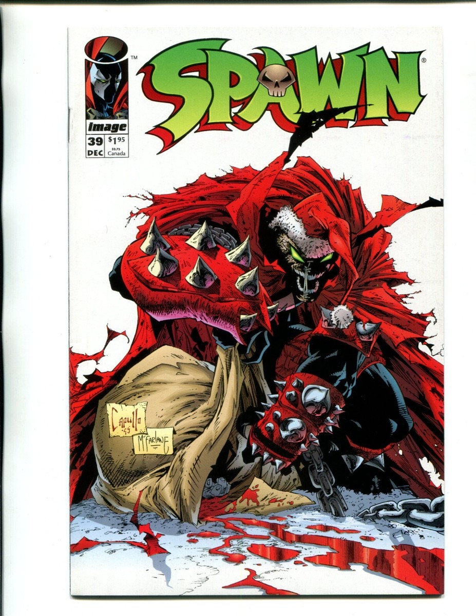 SPAWN 39 NM- W PGS V1! CAPULLO & MCFARLANE! AWESOME SANTA SPAWN