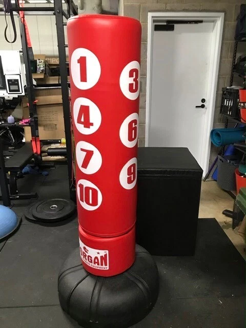 numbered punching bag