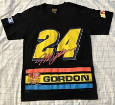 Jeff Gordon #24 Vintage 1996 NASCAR (Men’s Large) T-Shirt Nutmeg USA Black