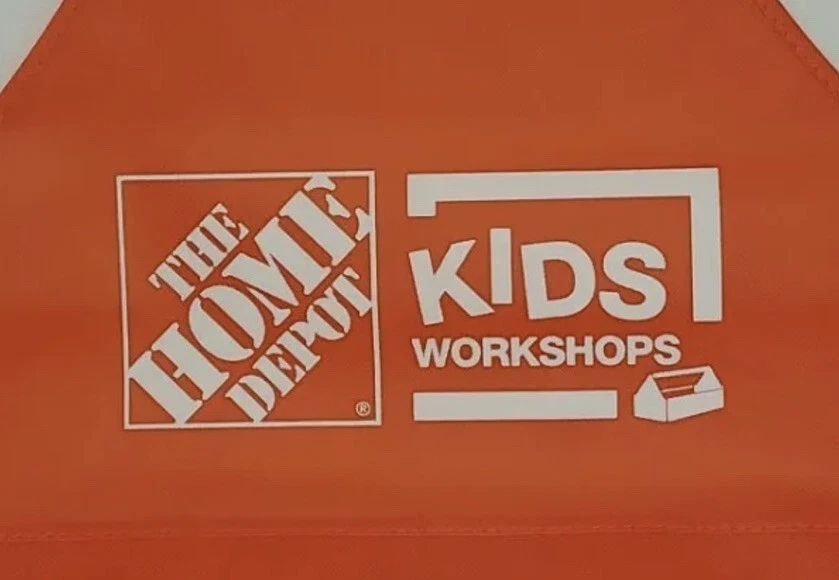 Home Depot Kids Workshop DELANTAL Construir Aprender Crear Niños Talla Naranja ¡NUEVO DIVERTIDO! Foto 3 de 4