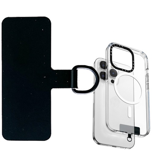 2pcs Phone Lanyard Patch-Cellphone Strap Tether Tab Phone Strap Parts Black - Photo 6 sur 10
