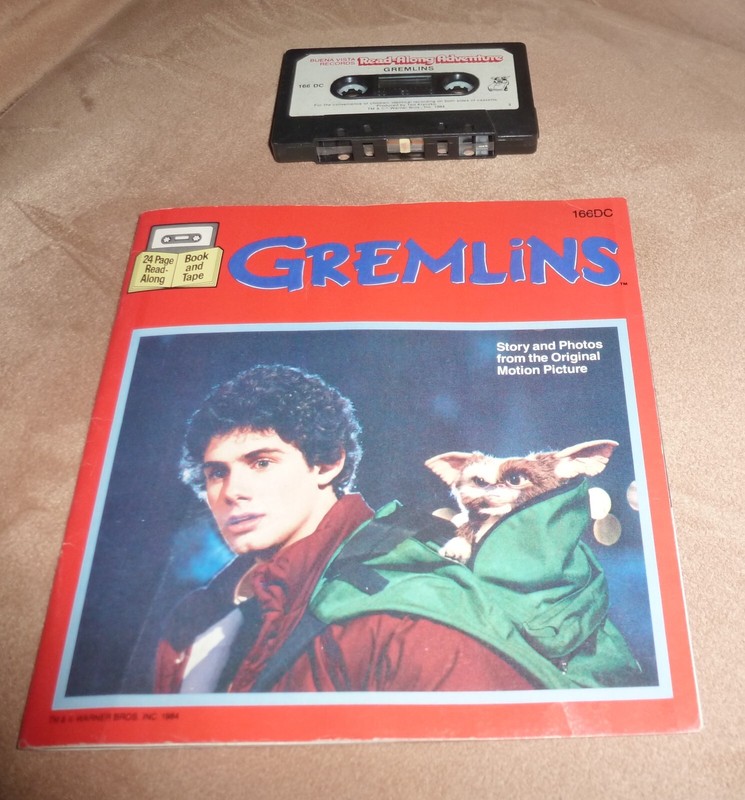 VTG GREMLINS READ ALONG BOOK & CASSETTE TAPE 1984