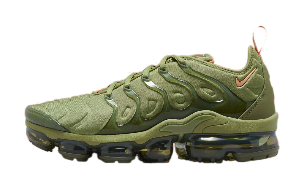 Женские кроссовки Nike Air Vapormax Plus из кожи аллигатора/оранжевого цвета Trance (FD0295 300)