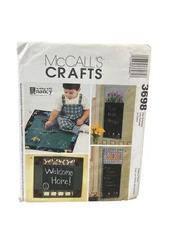 UNCUT FF Sewing Pattern McCalls 3698 Chalkboard Wall-hangings Playmat Child