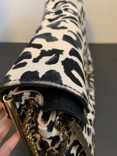 Authentic Chloe Leopard Double Chain Shoulder Bag - Picture 5 of 11