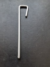 5x Nuevas Clavijas de Tienda de 7"/18cm x 6mm Acero Resistente en Acabado Recubierto de Plata.