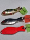 5 DIFFERENT USED AL’S GOLDFISH SPOON LURES VIDEO 2 INCHES LONG NICE — photo 2