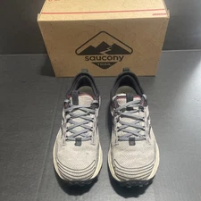 Saucony Men Peregrine RFG Shoes Grey & Black size 11M