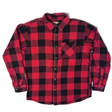 Magellan Outdoors Buffalo Plaid Lumberjack Flannel - M Classic Fit Button Up