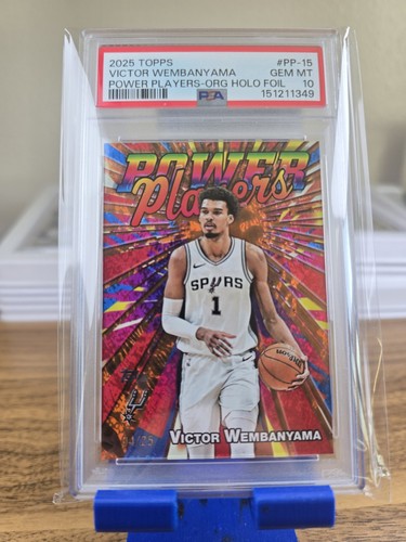 Victor Wembanyama [Orange Foil] #PP-15 2025 Topps Power Player card
