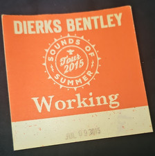 Dierks Bentley Sounds of Summer Tour 2015 Working Pass Jul 09 2015