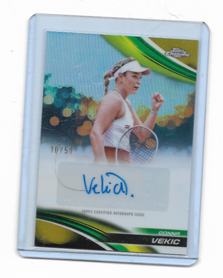 ト*ん様 希少】30s〜40s US.NAVY メキシカンリング 29号 2025 TOPPS CHROME TENNIS----DONNA VEKIC----GOLD AUTO---10/50 | eBay