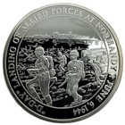 WORLD WAR 2 D-D LANDING OF ALLIED FORCES AT NORMANDY JUNE 6, 1944 .999 SILVER — photo 1