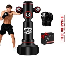 Upgraded Heavy Freestanding Punching Bag for Adults Teens, 70” Standing Punching