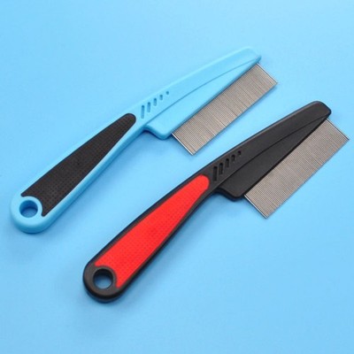 Pet Dog Comb Remove Fleas Lice Stainless Steel Comb Dog Cat Hair Grooming.qhk