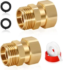 Garden Hose Swivel Connector, 3/4GHT Garden Hose Swivel Fitting, 360 Degree Male