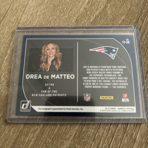 2018 Drea De Matteo Panini Donruss Fans of The Game FG-DM Autograph AU Auto Patr - Picture 2 of 2