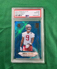 2025 Donruss Elite Emeka Egbuka Teal Matrix /499 #102 Tampa Bay Bucs PSA 10