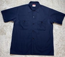 1970s Vintage Penn-Prest Big Mac Work Shirt Size Medium Rockabilly 70s Black