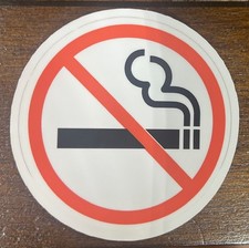 No Smoking Sticker Sign 3 inch Outdoor Durable Vinyl Decal Warning Wall Door