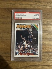 1975 TOPPS #254 MOSES MALONE RC STARS Rookie HOF PSA 9 MINT