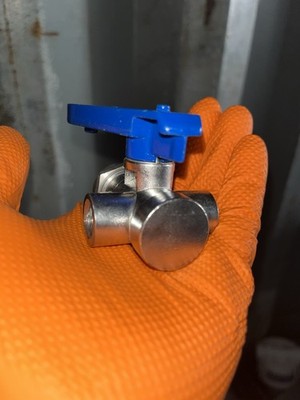 Ham-Let 3-Way Stainless Steel Ball Valve w/ Sampling Port  