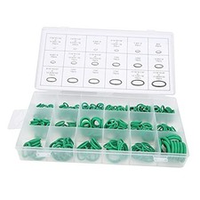 A/C Seals Set 270pcs 18 Sizes Green O Kit for Car Conditioning Faucet