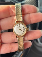 OMEGA Ladymatic 14K Gold Filled Wristwatch, Speidel 10k and stainless steel 4