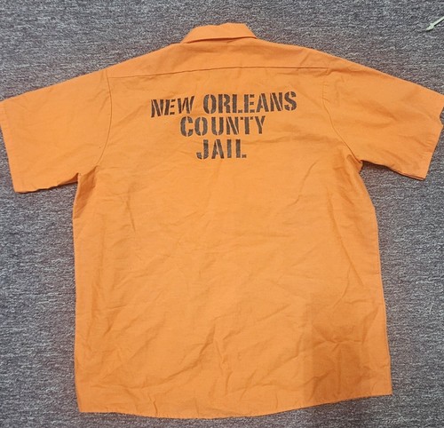 Orange XL New Orleans Corrections Halloween costume shirt
