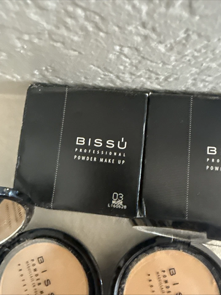 LOT OF TWO BISSU PROFESSIONAL POWDER MAKEUP #03 NUDE NEW BEAUTY FACE PRESSED 2 - Image 4 of 4
