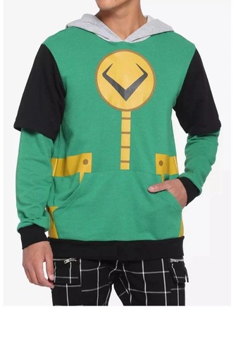 LOKI Marvel Loki Double Sleeve Hoodie Disney Small
