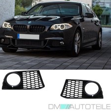 Gitter Grill Nebelscheinwerfer Set Schwarz passend f�r BMW F10 F11 M-Paket 10-13