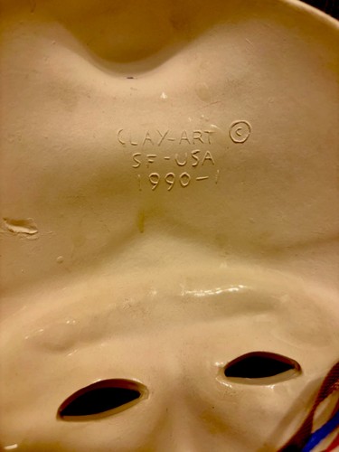 Clay Art Mask - Wizard or Santa 1990 San Francisco California NWT - Picture 14 of 17