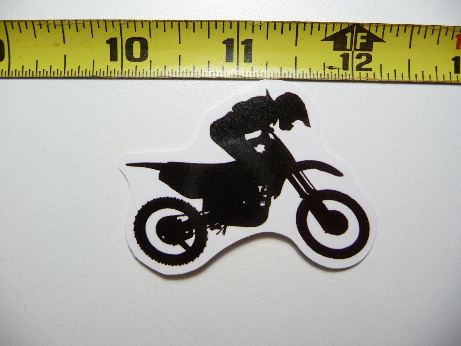 Right Up BW Rider Motorcycle Sticker Decal for Bike Riding
