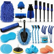 25 Pièces Brosse de Détail Voiture Complet Kit de Nettoyage de Voiture
