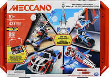 - Meccano Valigetta Di Costruzione - Kit Di Costruzione 5 in 1 Veicoli, Robot, T