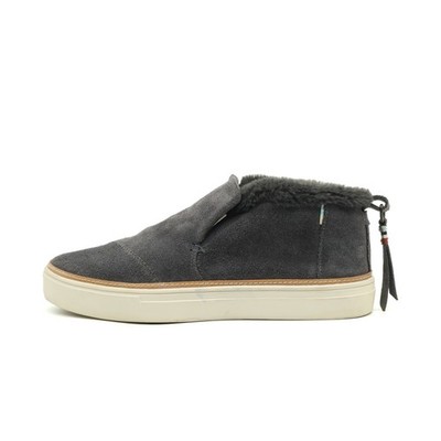 TOMS Damen Halbschuh Grau Wildleder Knöchelhoch Warmfutter Sneaker EU 38