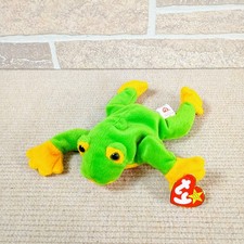 Ty Beanie Baby Smoochy the Frog 1997 Retired Original Collection Plush Toy NWT