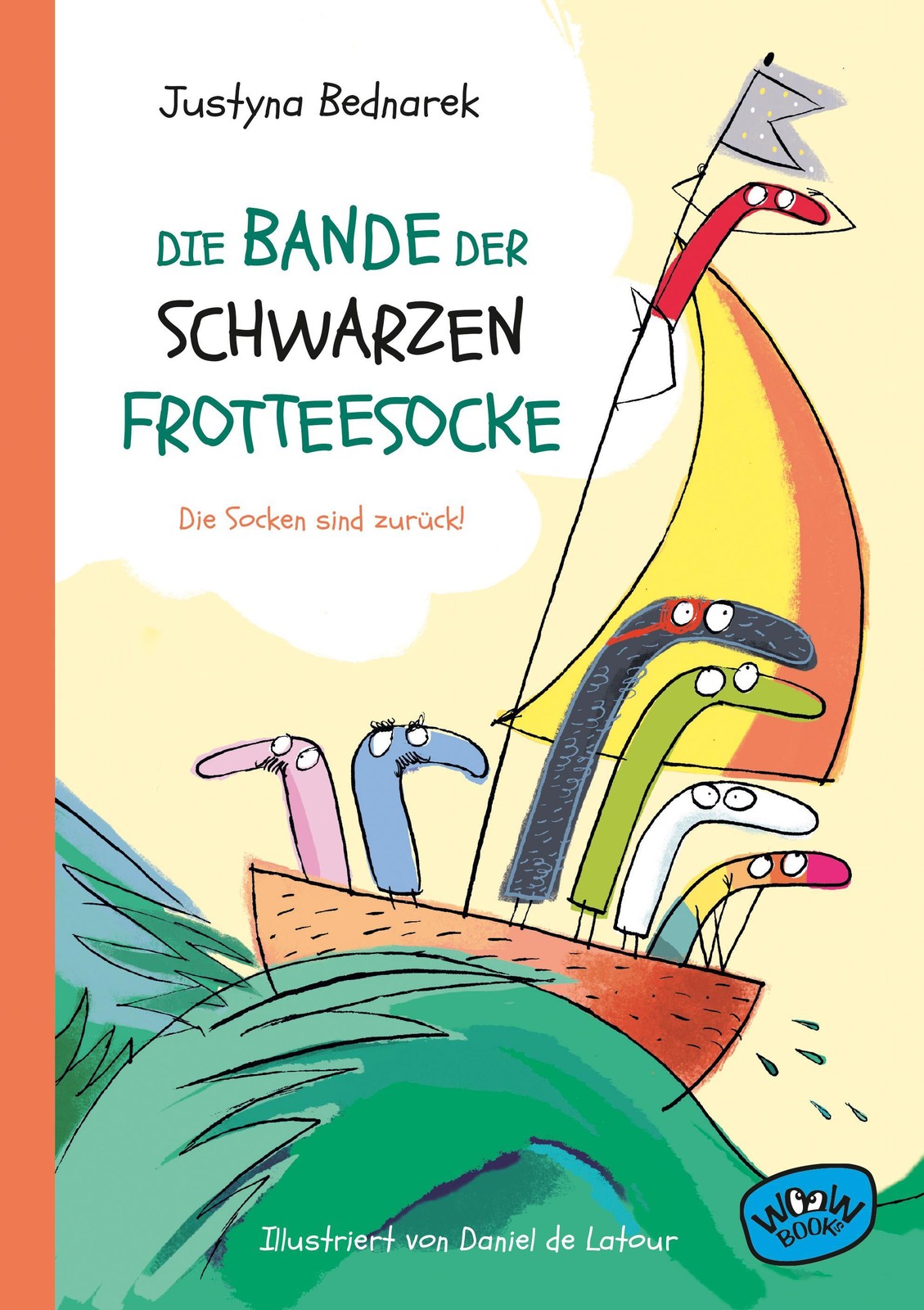 Die Bande der schwarzen Frotteesocke Justyna Bednarek