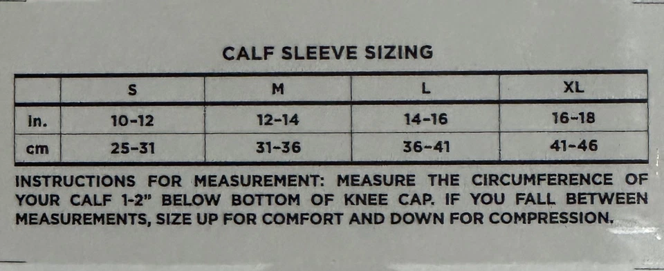 2 Tommie Copper Womens Performance Compression Calf Sleeves Large NEW - Image 2 of 4