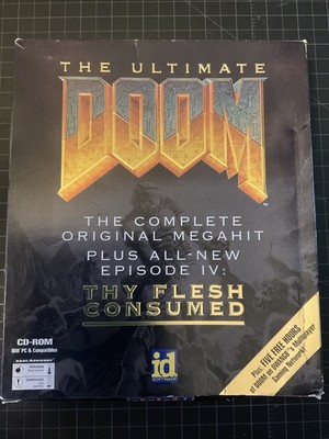 The Ultimate Doom IBM PC CD-ROM Big Box  1995 (MISSING GAME)