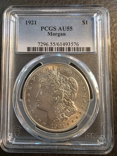 1921 PCGS Morgan Dollar AU55