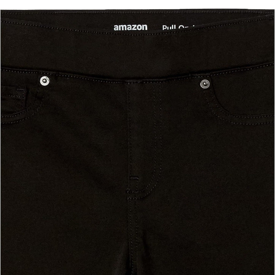 Amazon Essentials Women's Black Stretch Pull-On J… - image 3