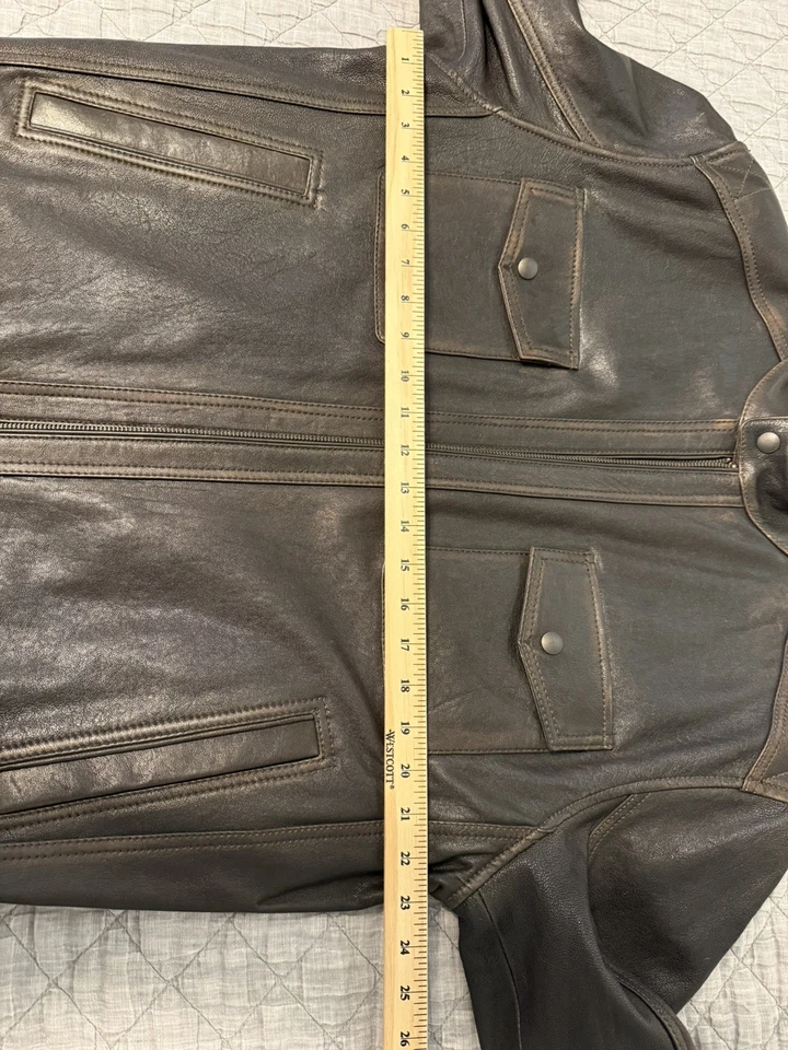 Roundtree & York Leather Jacket Dillards Exclusive Size Large  - Image 4 of 4