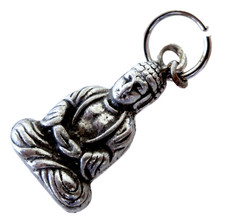 BUDDHA Sterling SILVER Pendant VINTAGE Peaceful