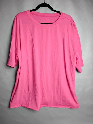 EVALESS Women s Summer Top/T-Shirt 2XL Short Sleeve   Loose Cotton Blend Stretch