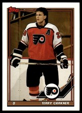 1991-92 Topps Terry Carkner Philadelphia Flyers #291