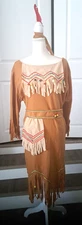 Native American 3 Piece Brown Plus Sz. Maiden Costume Forum Novelties by RUBIES 